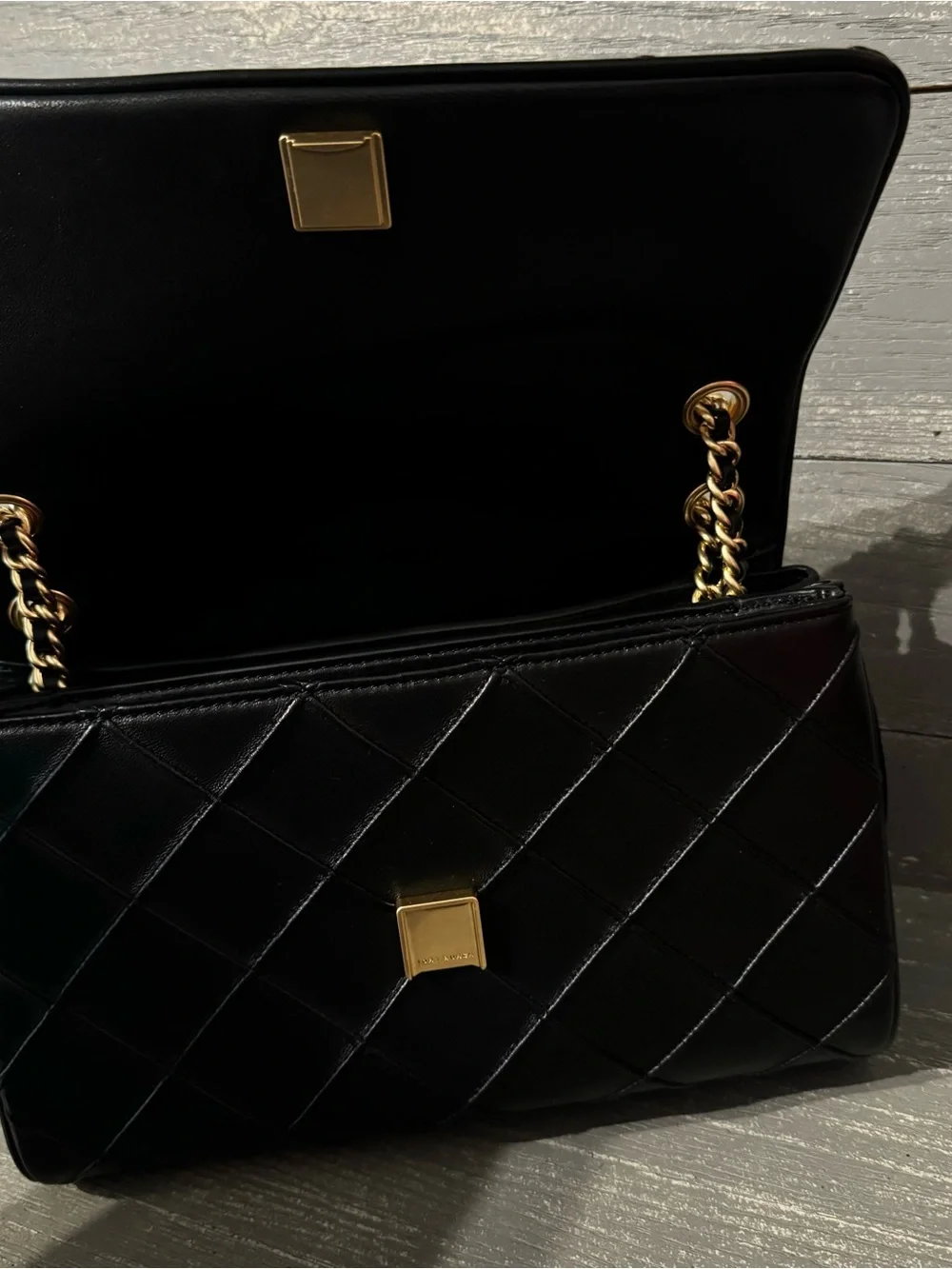 Tory Burch Black Large Soft Fleming Convertible Shoulder Bag